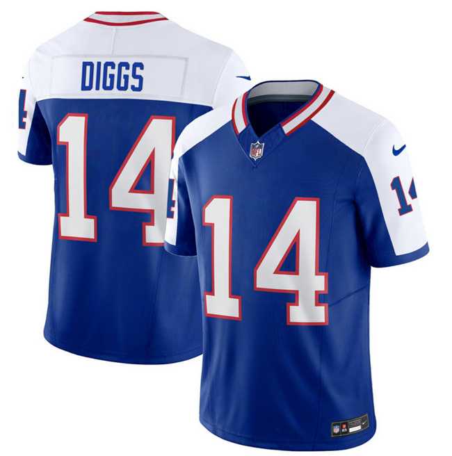 Men & Women & Youth Buffalo Bills #14 Stefon Diggs Blue White 2023 F.U.S.E. Throwback Vapor Untouchable Limited Football Stitched Jersey->buffalo bills->NFL Jersey